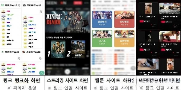 [불법 콘텐츠 허브 운영 적발] 누누티비 유사 불법 사이트 운영 일당 검거